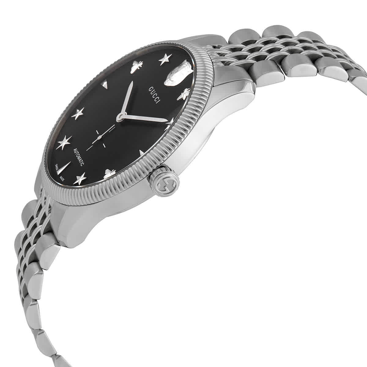 Gucci G-Timeless Automatic Black Dial Mens Watch YA126353