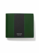 FERRAGAMO - Logo-Print Leather Billfold Wallet