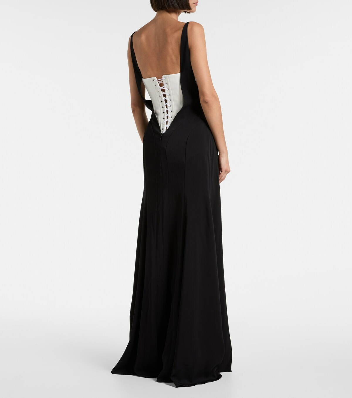 Mugler re/edit crêpe corset gown