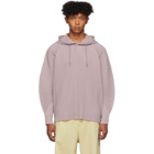 Homme Plisse Issey Miyake Beige Pleated Pullover Hoodie