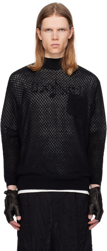 Photo: UNDERCOVER Black UC1E4901 Sweater