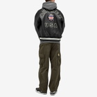 Avirex Men's Icon Leather Jacket in Black