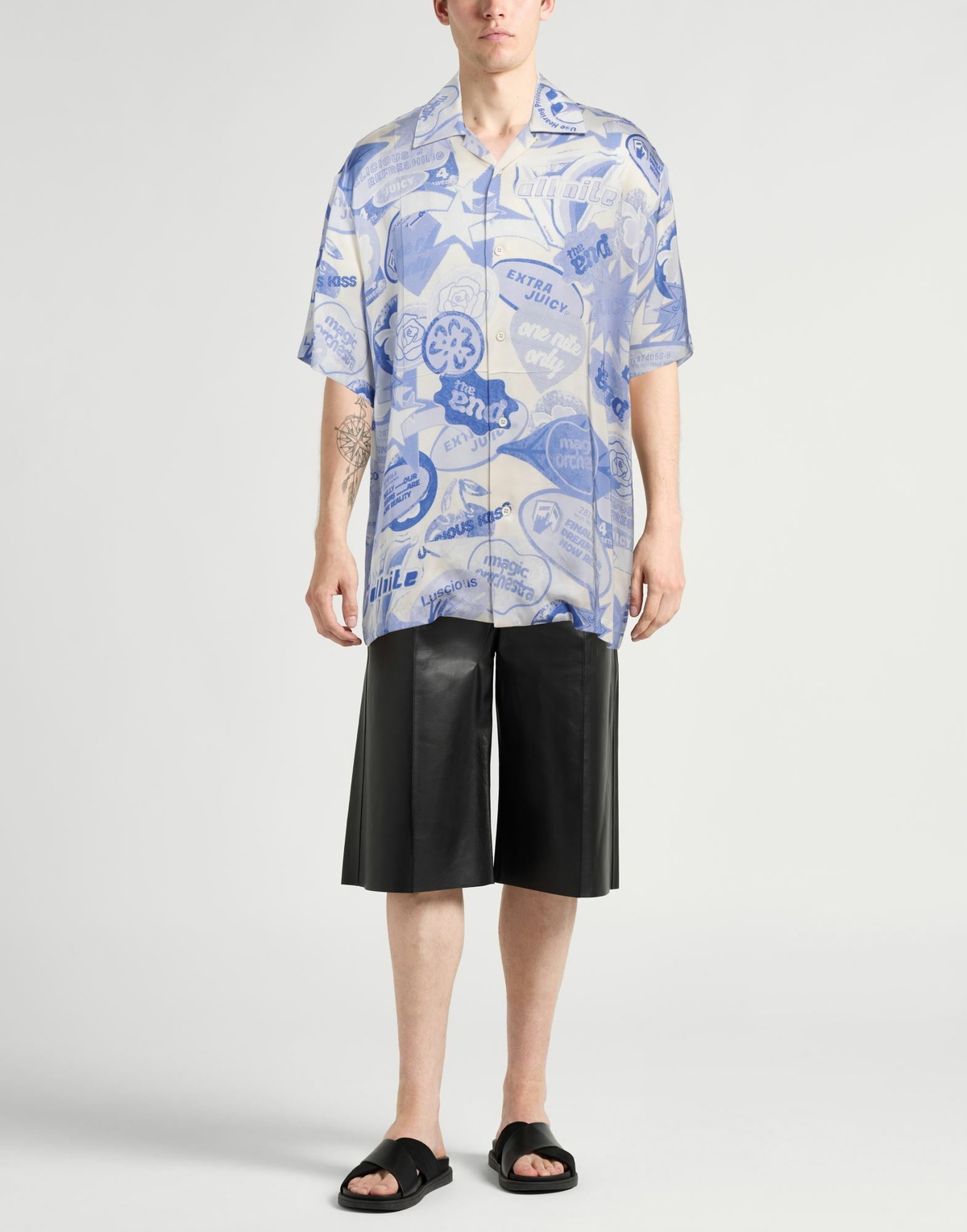 Jil Sander Mens Shirt in Blue