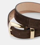 Khaite Benny suede belt