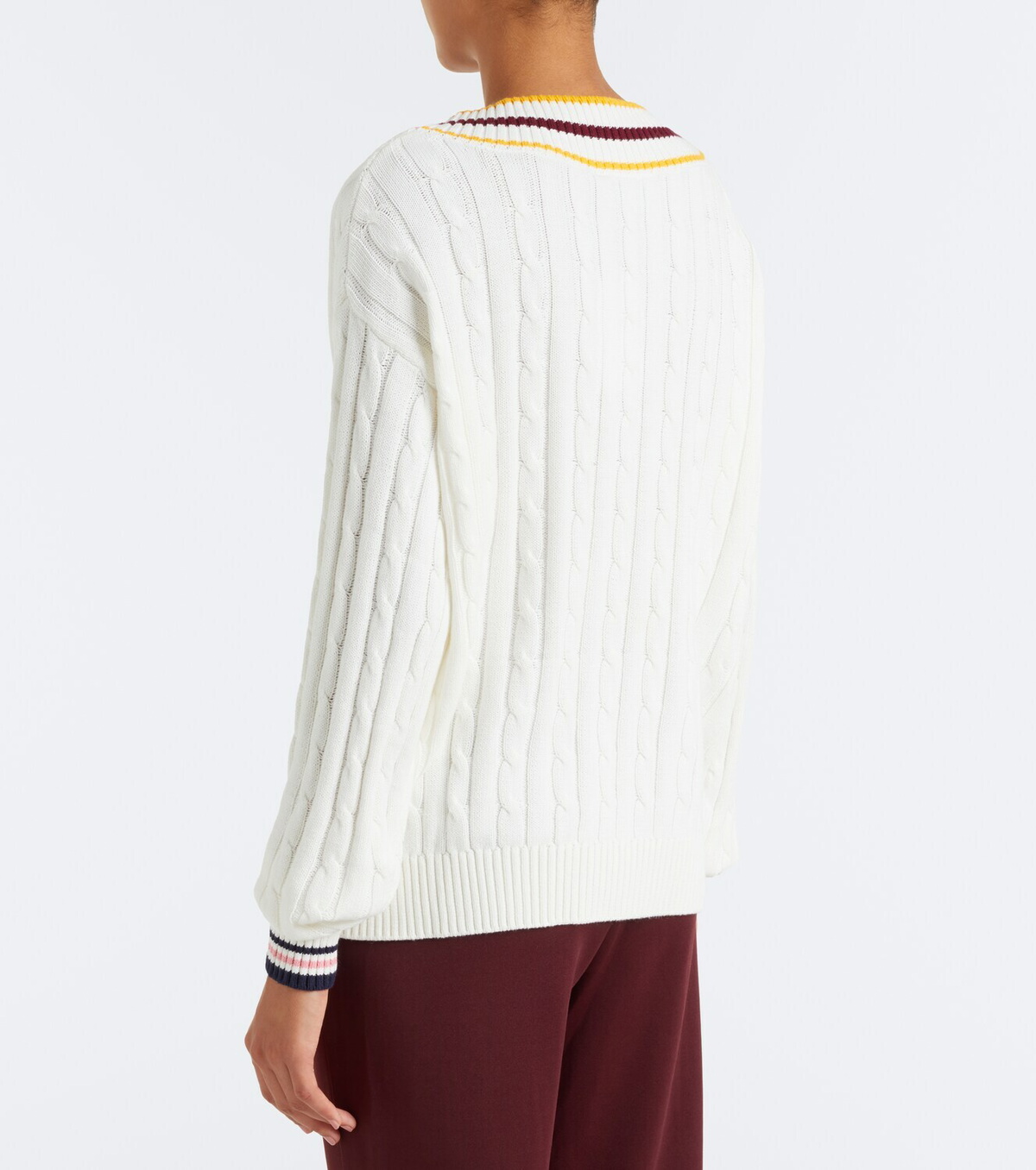The Upside Josette cable-knit cotton sweater