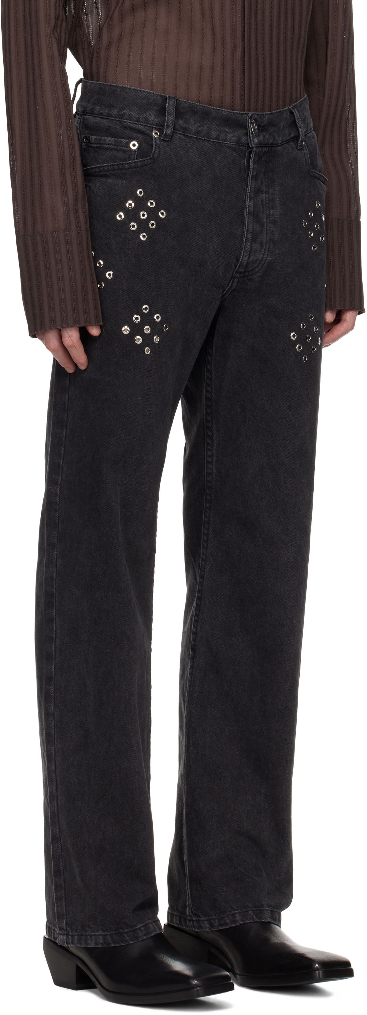Ludovic de Saint Sernin Black Regular Jeans