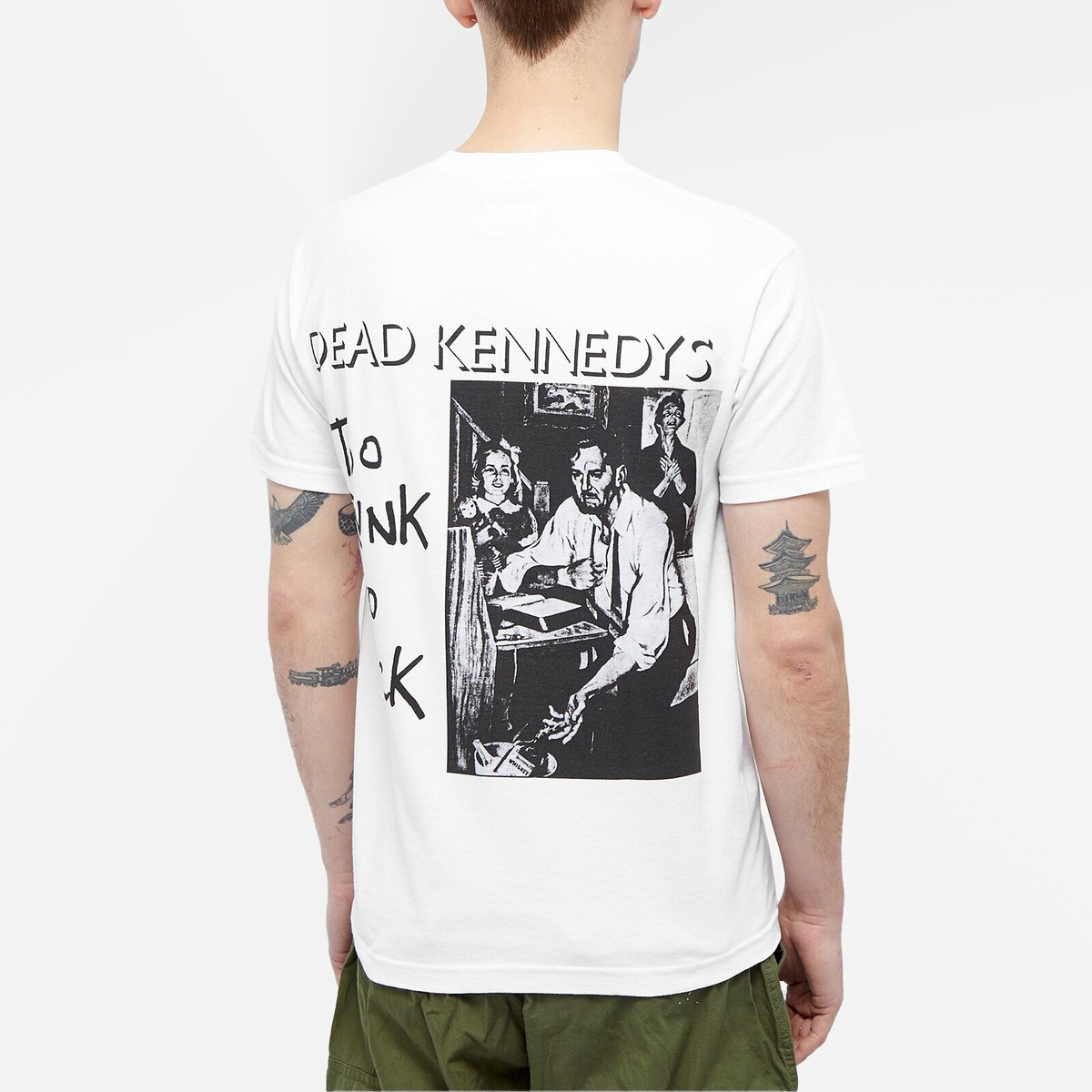 Wacko Maria Men's Dead Kennedys Crew Neck T-Shirt in White