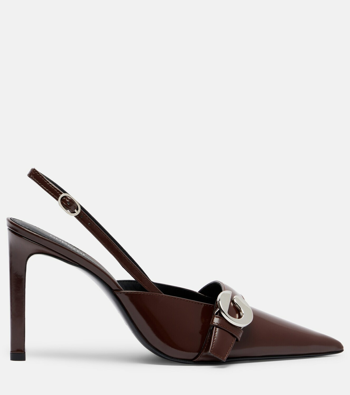 Coperni Belt Stiletto leather slingback pumps