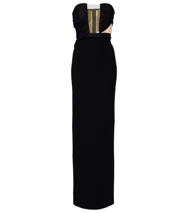 Photo: Nensi Dojaka Cutout strapless gown