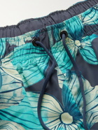 HUGO BOSS - Floral-Print Swim Shorts - Gray - S