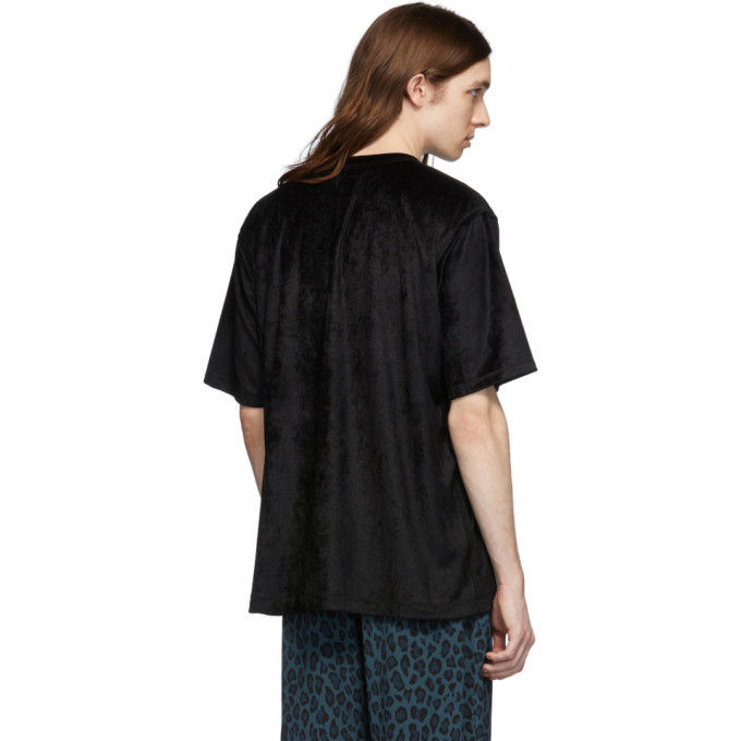 Needles Black Velour T-Shirt Needles