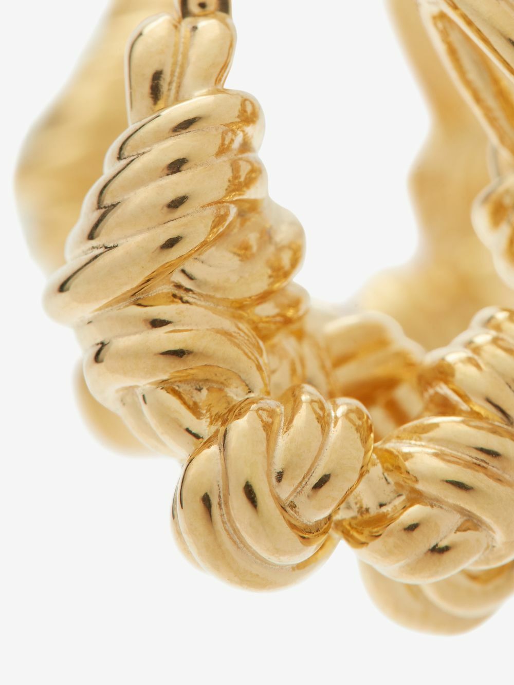 ピアス BOTTEGA VENETA BRAIDED HOOP EARRINGS (628948_V507C5801) BOTTEGA VENETA: earrings with circles in woven nappa - Green
