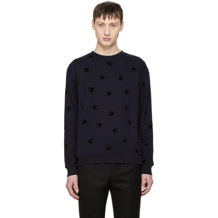 Photo: McQ Alexander McQueen Navy Swallow Sweatshirt 