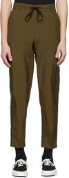 Maison Kitsuné Khaki City Trousers