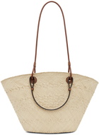 Loewe Beige & Tan Anagram Basket Tote