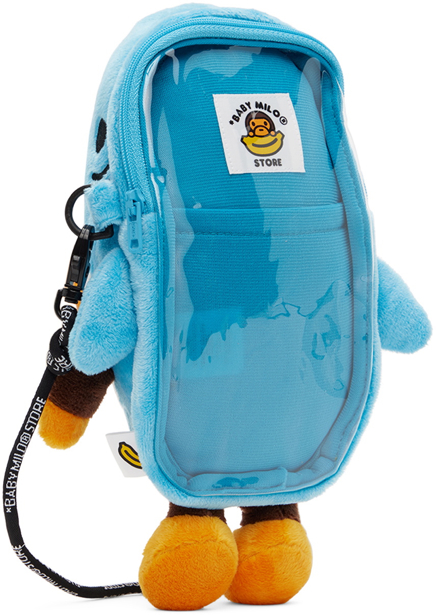 BAPE Kids Blue Baby Milo Plush Mobile Bag A Bathing Ape