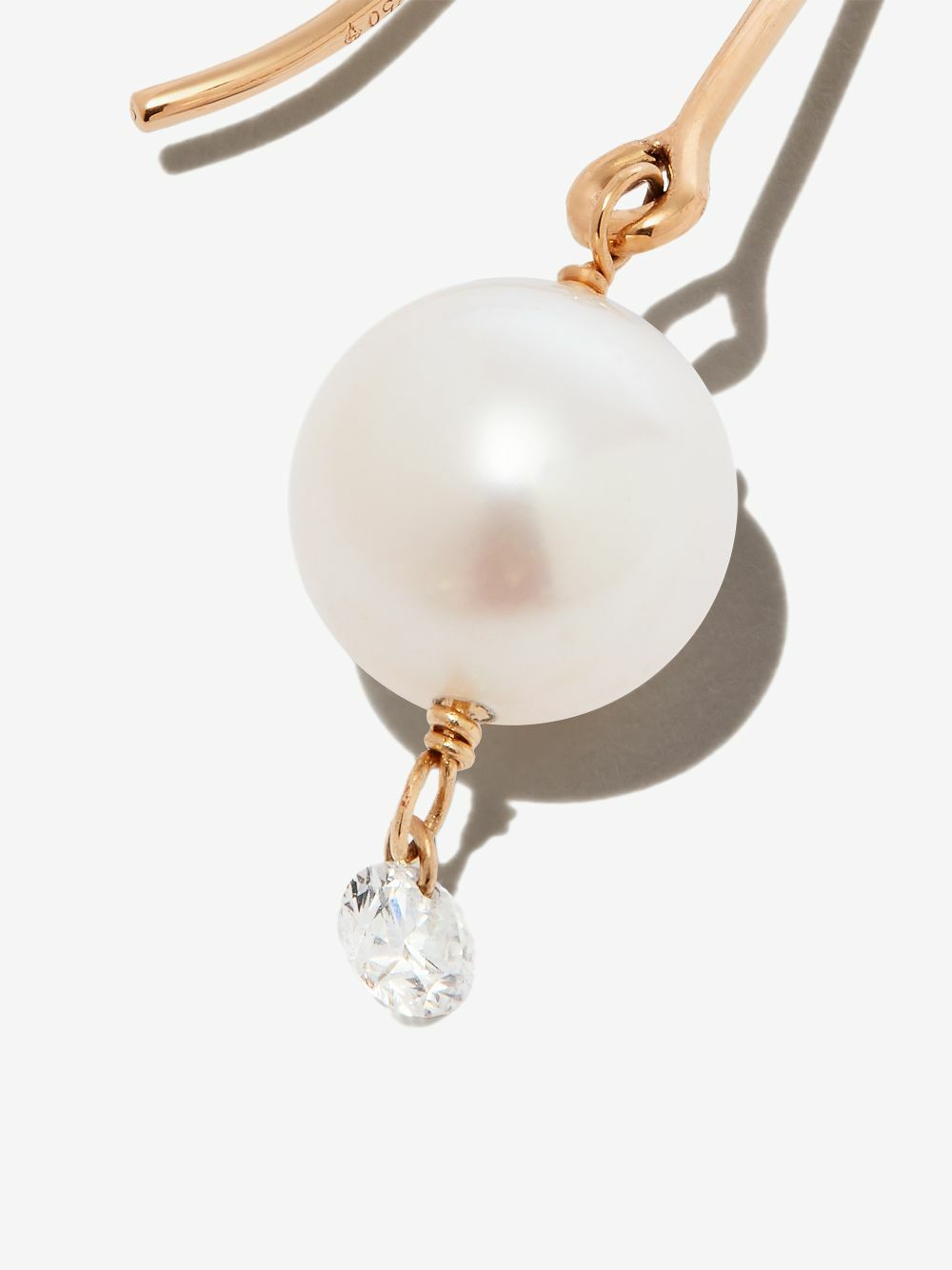 Persée 18K Yellow Gold Rain Song Pearl And Diamond Earring