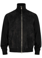 Tom Ford Suede and Wool-blend Jacket Black
