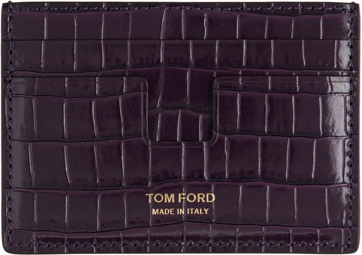 Photo: TOM FORD Purple Money Clip Card Holder