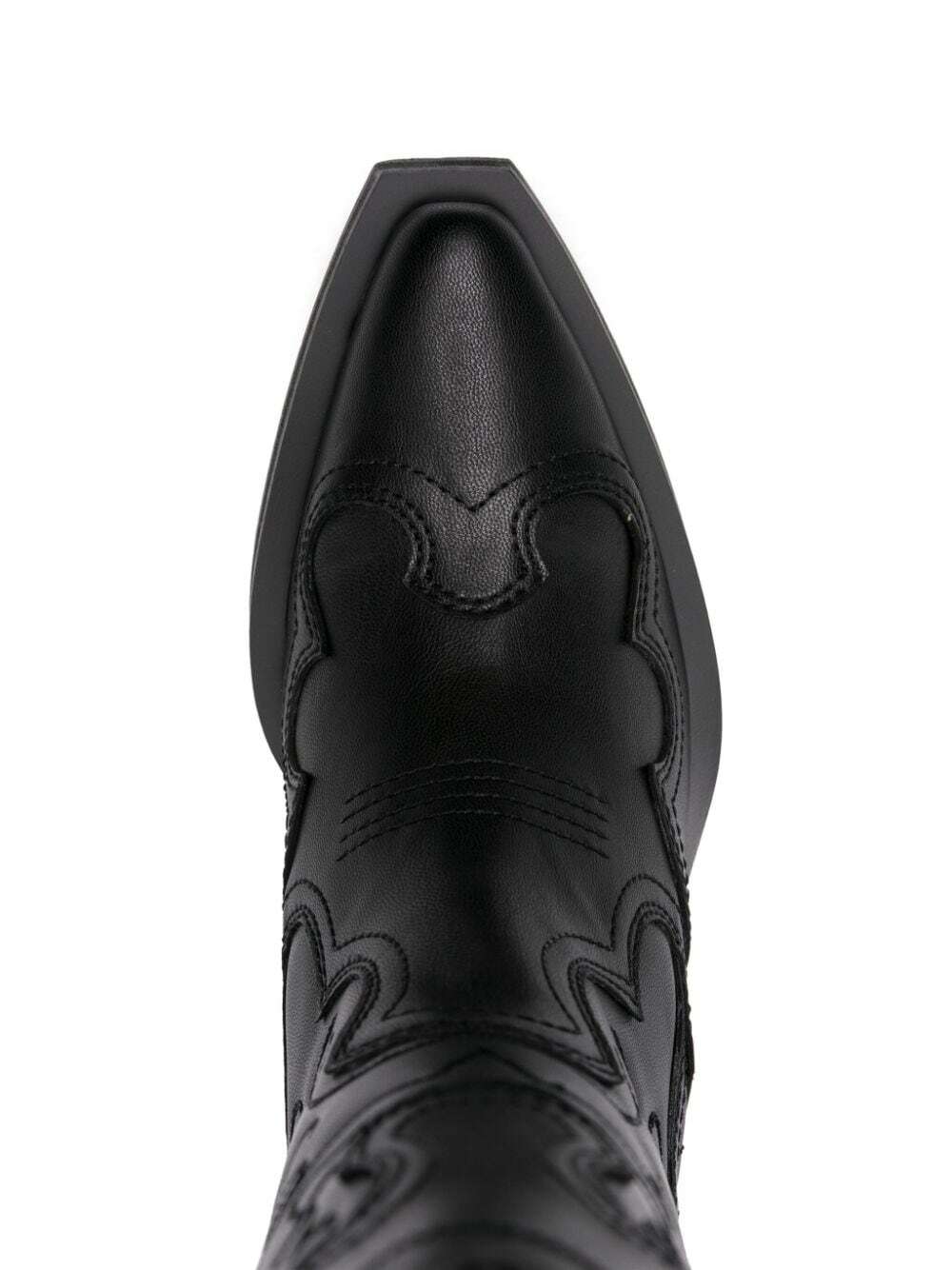 GANNI - Embroidered Western Boots GANNI