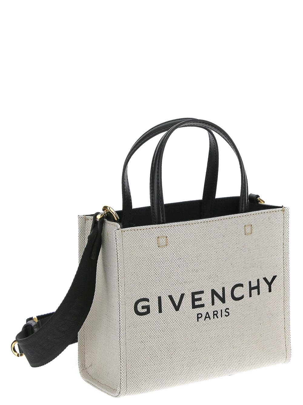 トートバッグ Givenchy Givenchy Borsa G-Tote Mini Givenchy G Tote Canvas Mini Bag | Neutrals | FARFETCH