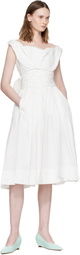 Vivienne Westwood Off-White Sunday Corset Midi Dress