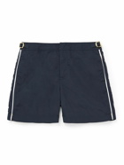 Orlebar Brown - Bulldog Mid-Length Striped Swim Shorts - Blue