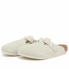 Birkenstock Boston SFB Clog - Antique White Suede
