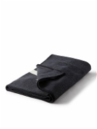 JW Anderson - Leather-Appliquéd Logo-Jacquard Merino Wool-Blend Blanket