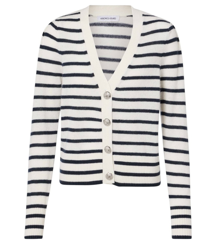 Photo: Veronica Beard Solene striped cashmere cardigan
