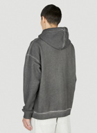 Burberry - Logo Patch Hooded Sweatshirt in Grey