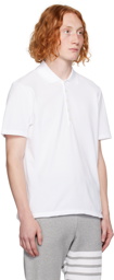 Thom Browne White Stripe Trim Polo