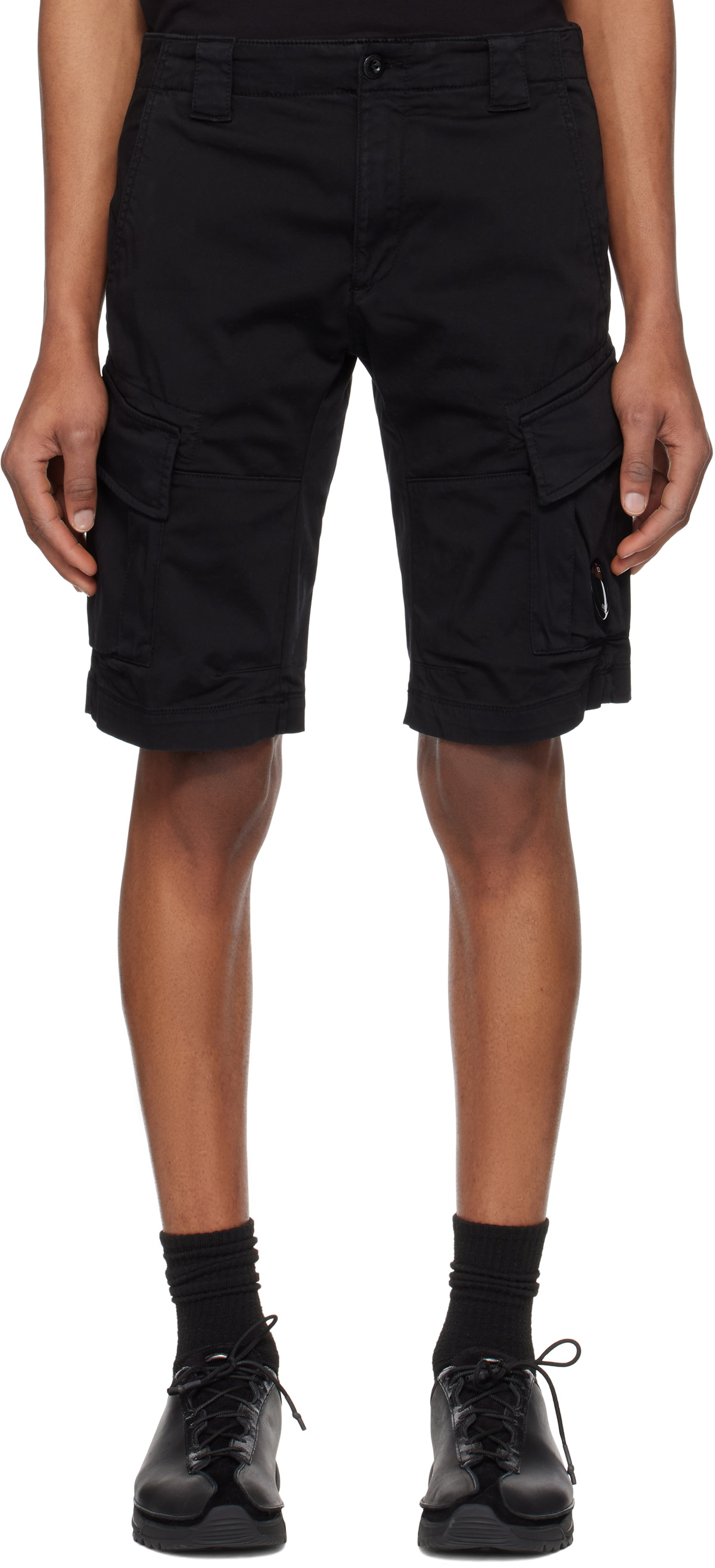 Stretch sateen cargo Shorts