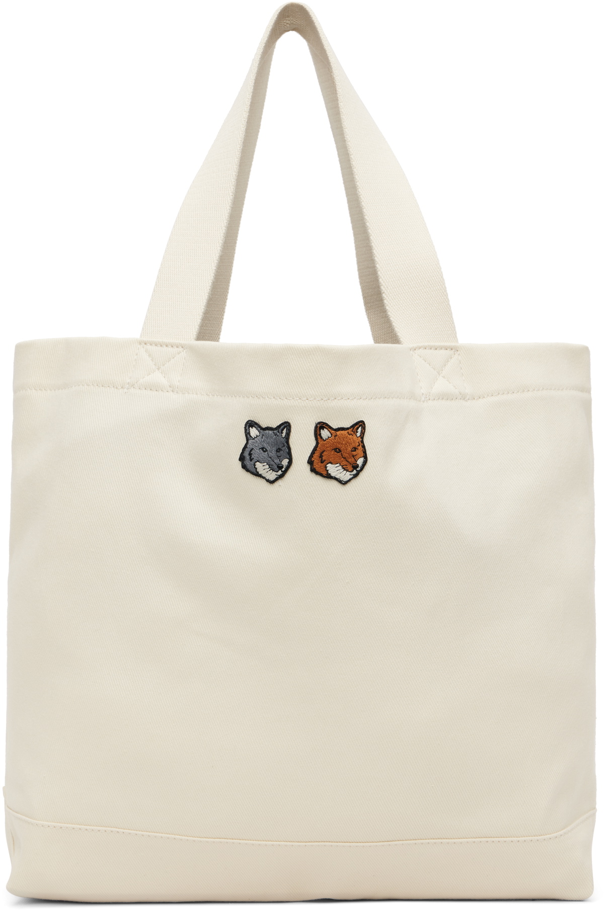 Maison Kitsuné Off-White Mini 'Cafe Kitsuné' Tote Maison Kitsune