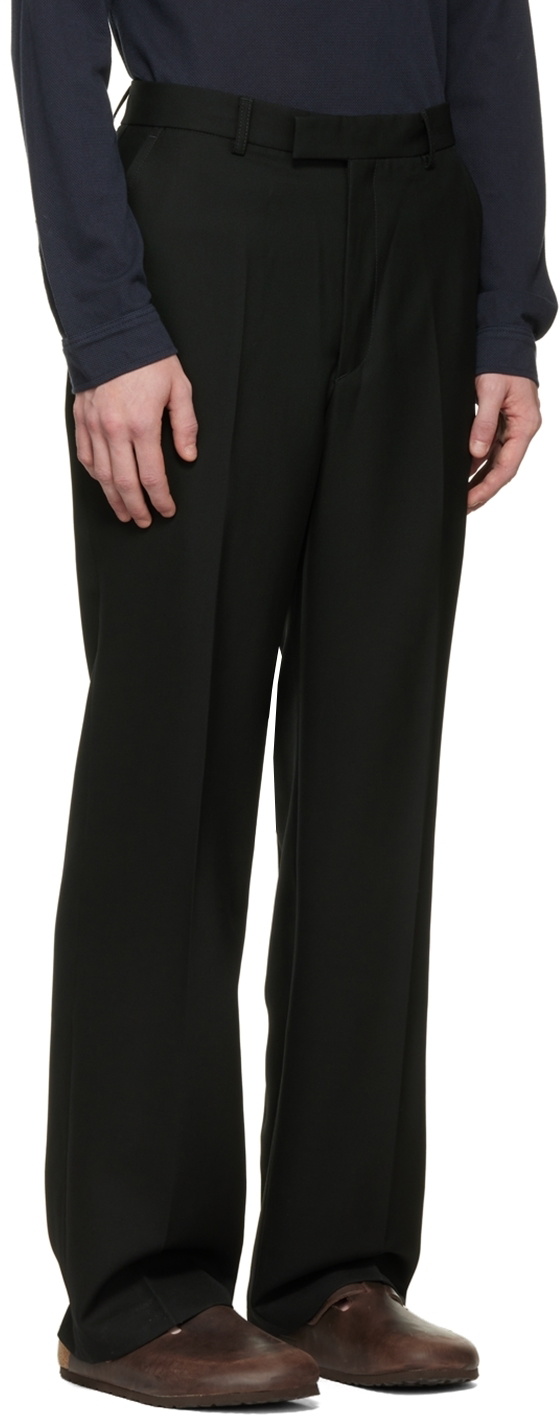 Second/Layer Black Relaxed Primo Trousers Second/Layer