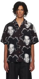 WACKO MARIA Black Printed Shirt