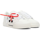 Off-White White Vulcanized Low Canvas Sneakers