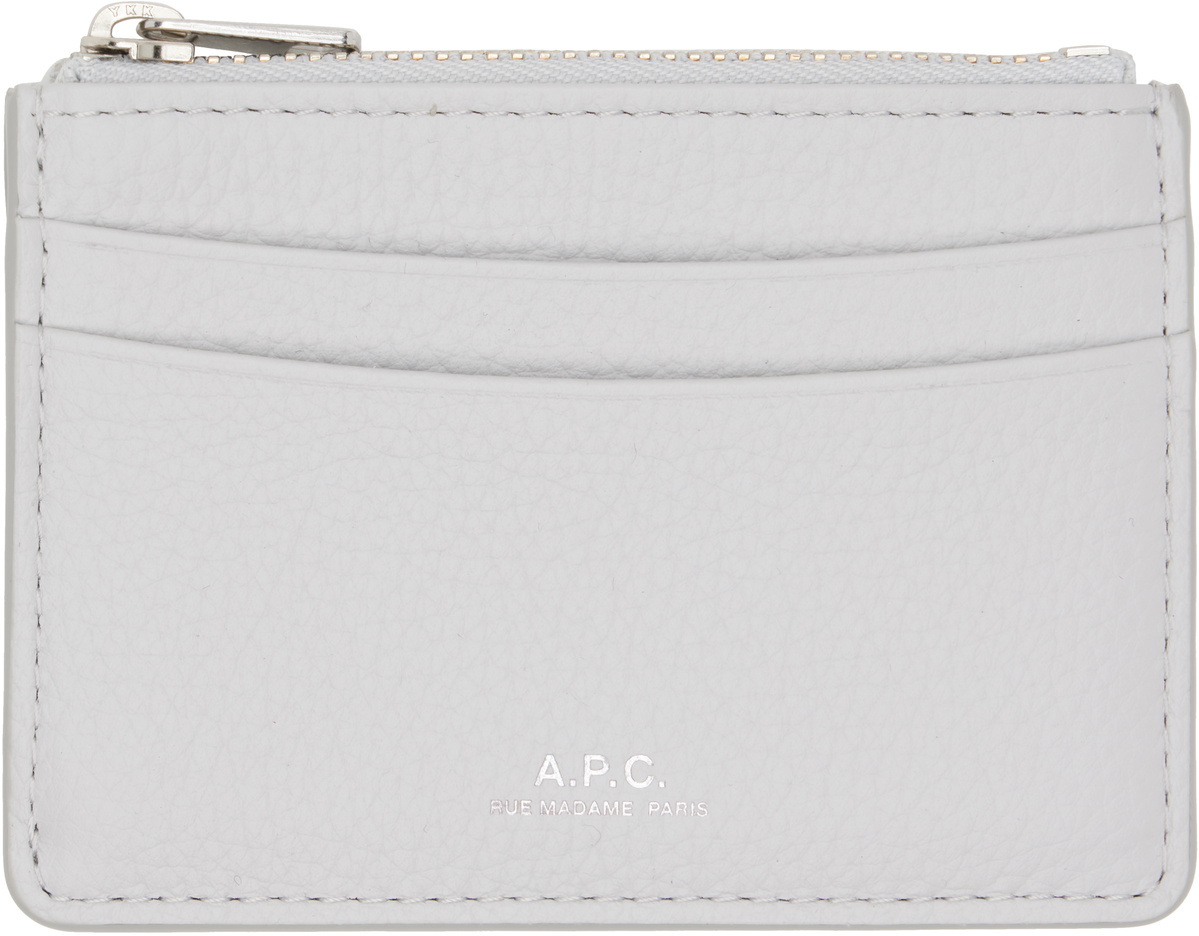 A.P.C. Gray Paris Card Holder