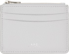 A.P.C. Gray Paris Card Holder