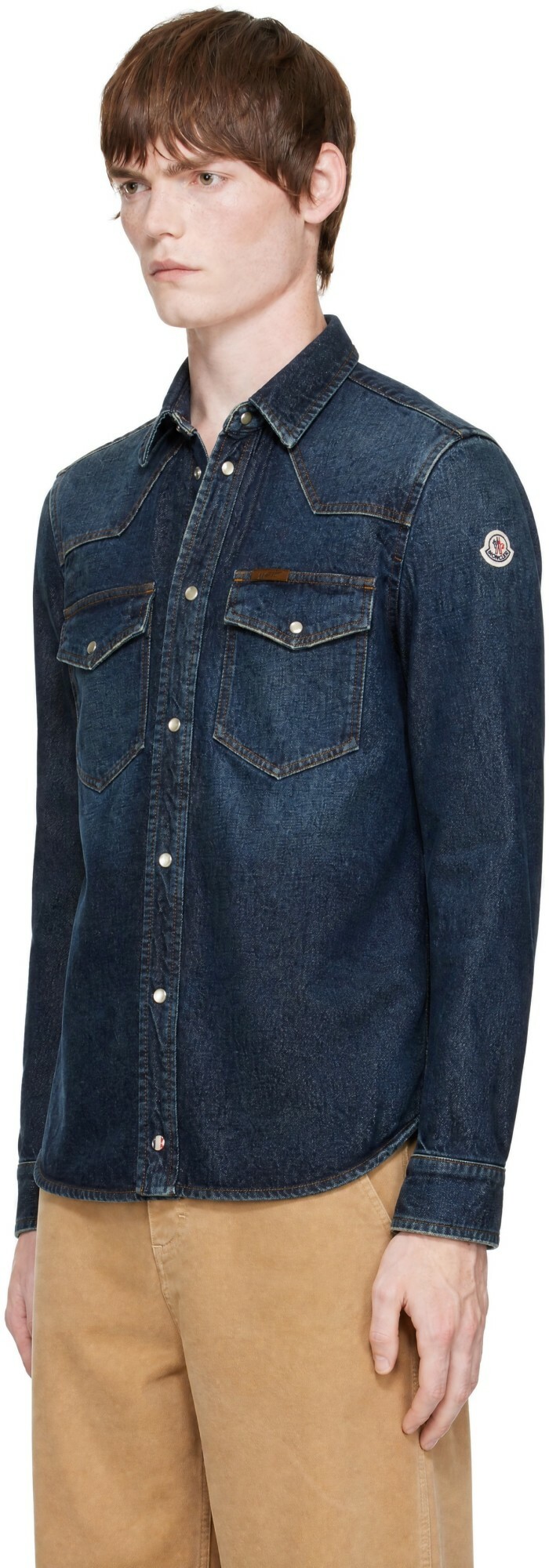 Moncler Blue Denim Shirt Jacket