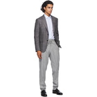 Ermenegildo Zegna Black and White Micro Check Blazer