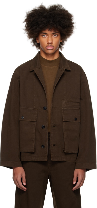 Photo: LEMAIRE Brown Boxy Denim Jacket