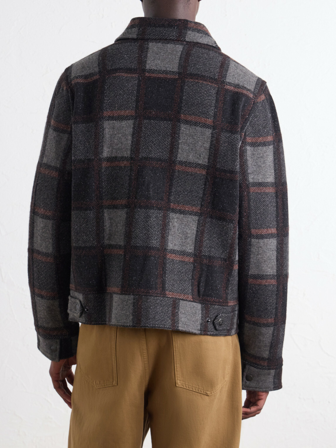 RRL - Raston Checked Wool Jacket - Gray