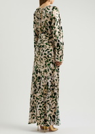 Forte_forte Printed Hammered Satin Maxi Dress Multicoloured