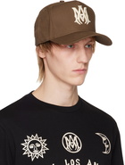 AMIRI Brown Embroidered Trucker Cap