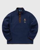 Polo Ralph Lauren Lsmockm12 Long Sleeve Sweatshirt Blue - Mens - Half Zips