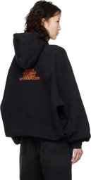 VETEMENTS Black 'MF' Hoodie