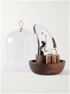 L'Atelier Du Vin - Oeno Motion Groom Walnut Wood, Glass and Steel Corkscrew Set
