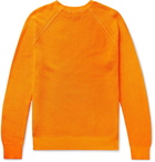 Club Monaco - Garment-Dyed Ribbed Cotton Sweater - Orange