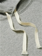 Officine Générale - Octave Fringed Cotton and Lyocell-Blend Jersey Hoodie - Gray